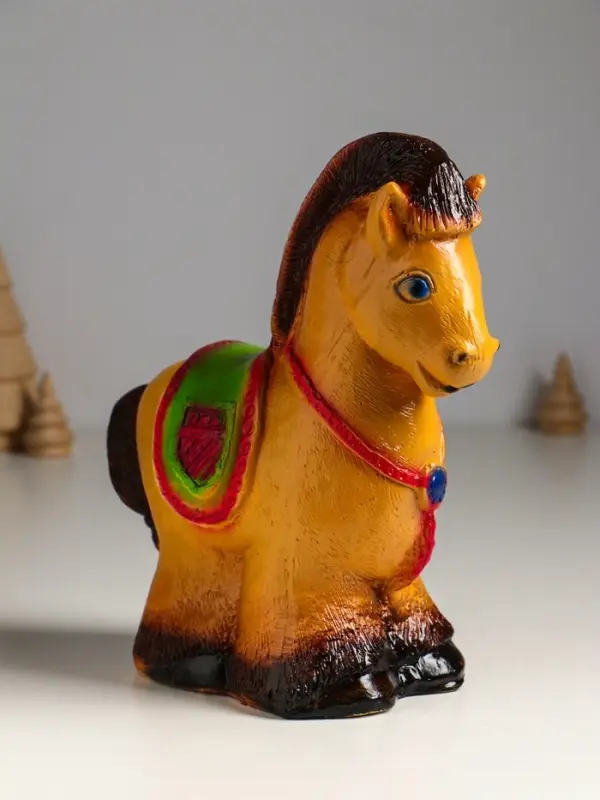 Копилка для денег «Лошадка пони», гипс, 23×20×10.5 см, коричневый Копилка для денег «Лошадка пони», гипс, 23×20×10.5 см, коричневый