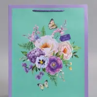 Пакет подарочный ламинированный &laquo;От души&raquo;, 26&times;12&times;32 см
