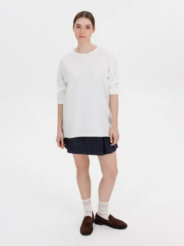 Лонгслив унисекс Siluetti Fuori, молочно-белый, размер L/XL