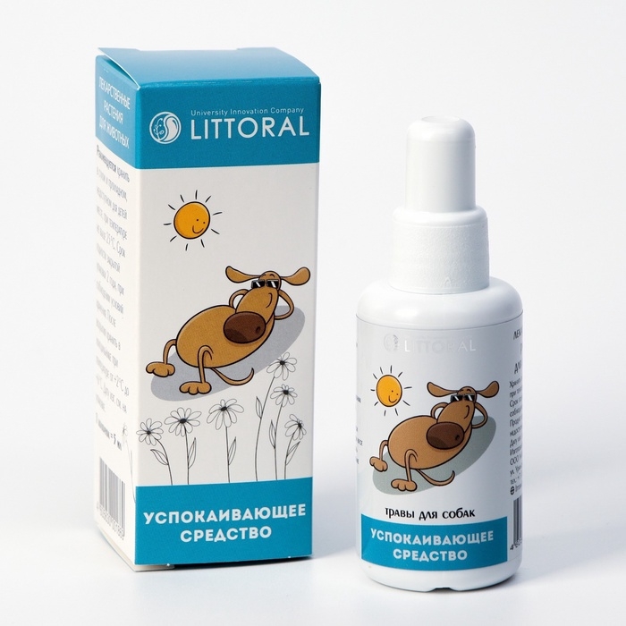 Лечебные травы  Лечебные травы "Успокаивающие" для собак, 50 мл