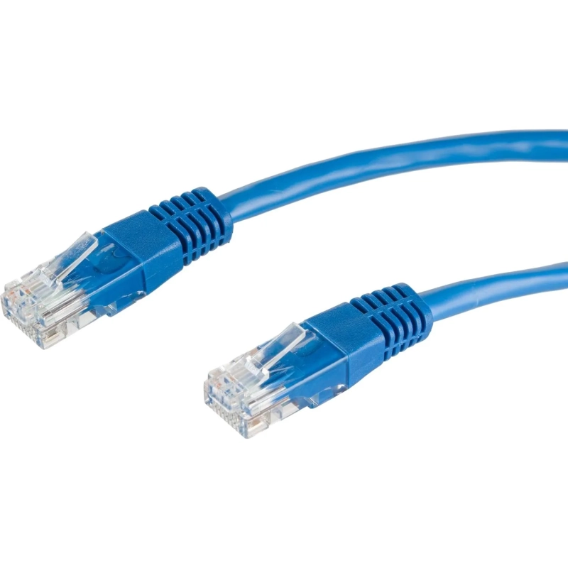 Патч-корд BigTech OPCC014 UTP CCA кат.5e/1м/литой/многожильный (синий)