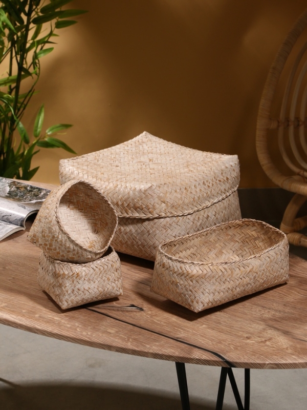 Набор плетеных корзин "Энди" 28.5х28.5х18.5 см