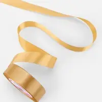 Лента атласная, 25 мм, 23&plusmn;1 м, золотисто-бежевая №186
