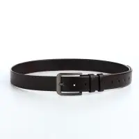 Ремень мужской, ширина 4 см, винт, пряжка металл, коричневый