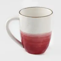 Кружка Доляна &laquo;Космос&raquo;, 400 мл, фарфор, белая, красная