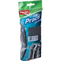 Губка-мочалка металлическая средняя D=7,5 см. вес=14гр. 3шт./уп. PACLAN