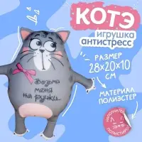 Игрушка-антистресс &laquo;Возьми меня на ручки&raquo;, кот