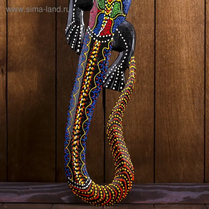 Панно настенное  Панно настенное "Геккон африканский" 14х1х100 см