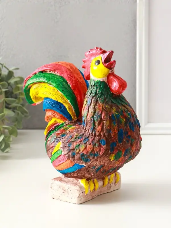 Копилка для денег &laquo;Петух&raquo;, гипс, 21.5&times;19&times;11 см