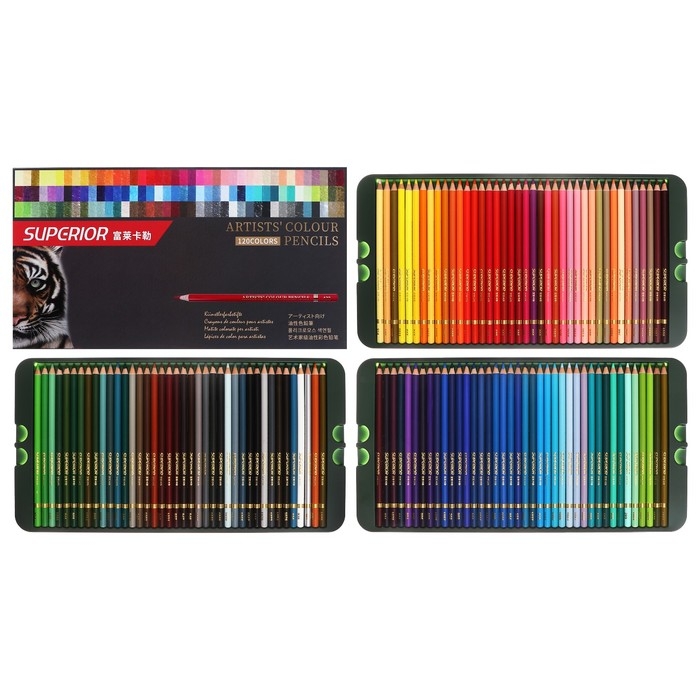 Карандаши масляные 120 цветов, в картонной коробке OCP-120 Карандаши масляные 120 цветов, в картонной коробке OCP-120