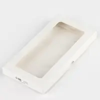 Коробка для шоколада «Белая», с окном, 16.4 х 8.4 х 1.7 см
