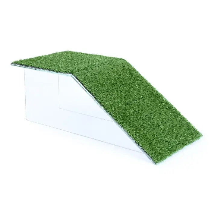 Мостик для черепахи односторонний № 5 с травой, 42&times;20&times;16 см