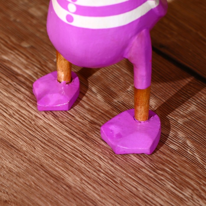 Сувенир Сувенир "Утка в сиреневом" дерево 25 см