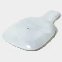 Менажница Доляна &laquo;Марбл белый&raquo;, 2 секции, 27&times;18&times;2 см, стекло, серая