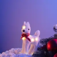 Фигура светодиодная &laquo;Оленёнок&raquo;, 10 LED, 17&times;6&times;11 см, постоянное свечение, от батареек, свечение тёплое белое