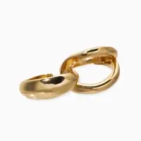 Кольцо металл на два пальца "Узел", цвет золото, безразмерное