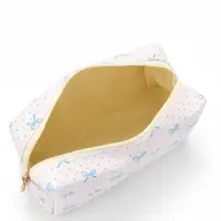 Косметичка на молнии &laquo;Бантики&raquo;, женская, 17.5&times;6.5&times;10 см, белая