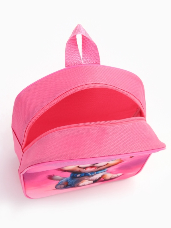 Рюкзак детский 22*8,5*25,5, отд на молнии, собака розовый