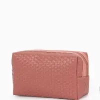 Косметичка дор Плетенка, 16*5*10, отдел на молнии, темно-розовый