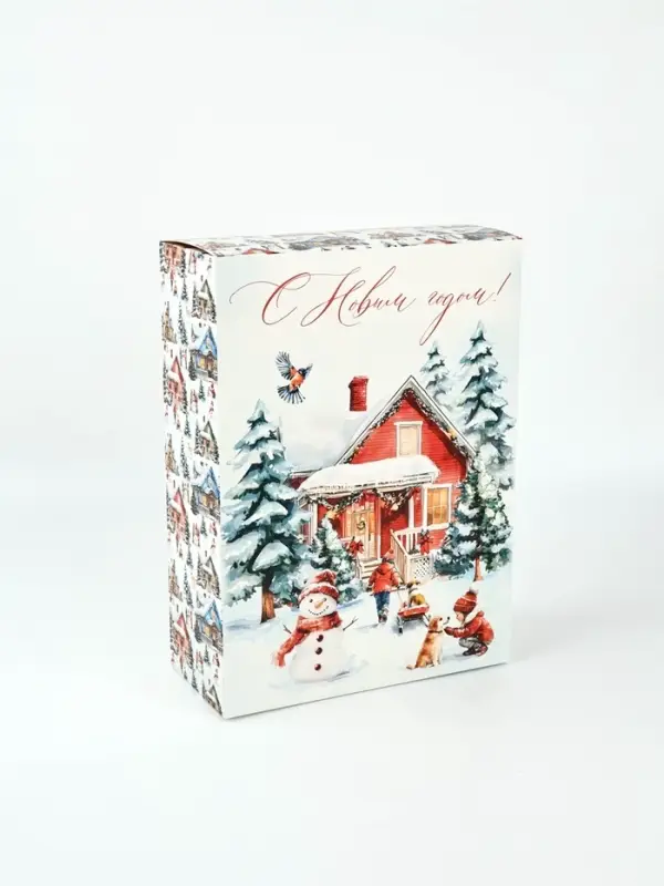 Коробка складная «Новогодняя акварель», 22 × 30 × 10 см Коробка складная «Новогодняя акварель», 22 × 30 × 10 см