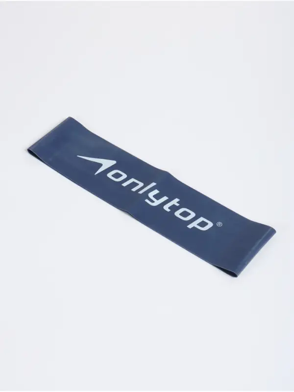Фитнес-резинка ONLYTOP, 30.5&times;7.6&times;0.09 см, нагрузка 8 кг, цвет синий