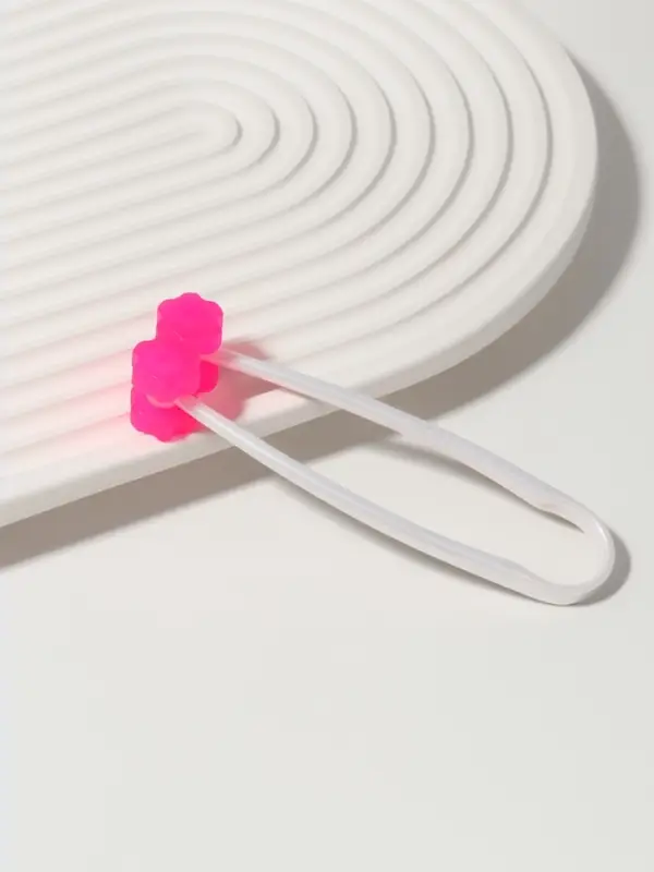 Массажёр для лица, 12&times;3.5 см, 2 ролика, розовый