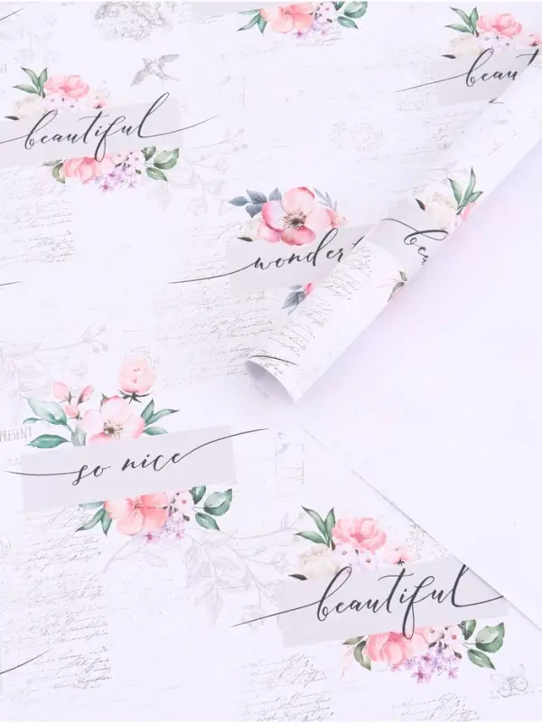 Бумага упаковочная крафт &laquo;Нежность&raquo;, 50&times;70 см