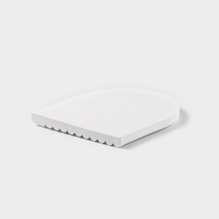 Блюдо для подачи из гипса Sands of Athens 13,5×13,5×1 см, цвет белый Блюдо для подачи из гипса Sands of Athens 13,5×13,5×1 см, цвет белый