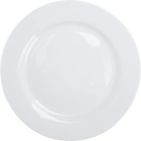 Тарелка Chan Wave Classic мелкая, фарфор, белый, D250мм, фк0131
