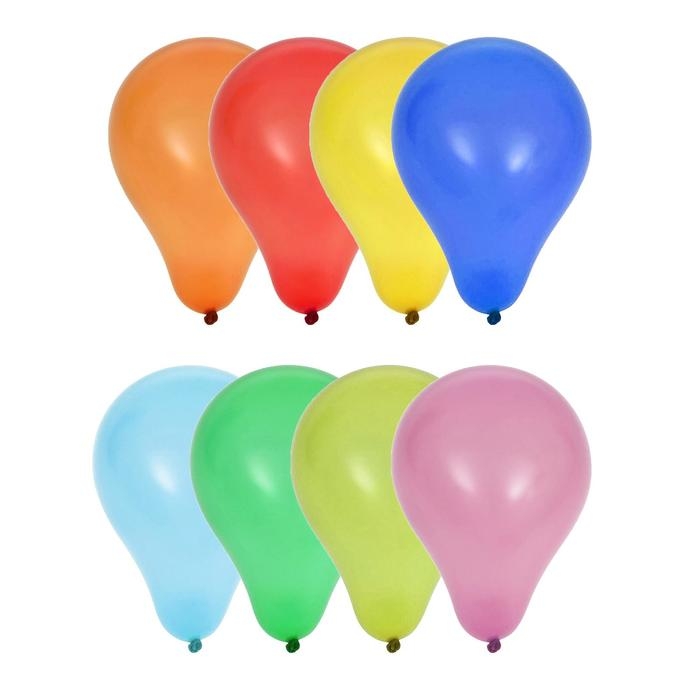 Шар латексный 2 Шар латексный 2", декоратор, набор 100 шт., цвета МИКС