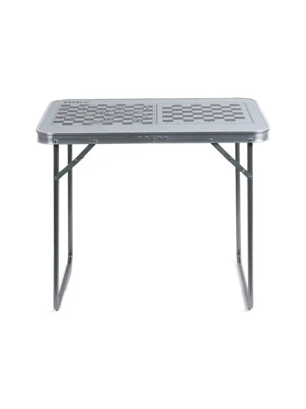 Стол туристический складной, 70&times;50&times;60 см, пластик, цвет металлик с принтом шахматная доска
