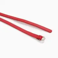Ремень женский, узкий, 1.4&times;105 см, металлическая пряжка, красный