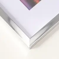 Фоторамка для фото 30х40 см, с паспарту 21х30 см, Lumo, серебро