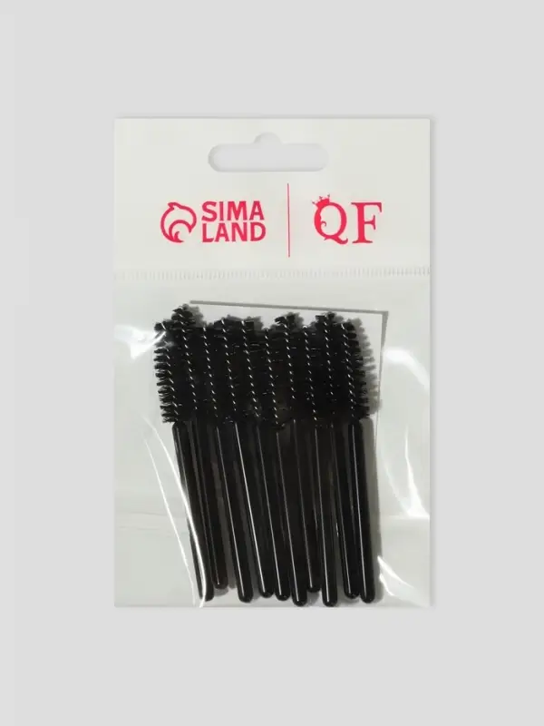 Щёточки для бровей и ресниц &laquo;МИНИ&raquo;, набор - 10 шт., 7 см, чёрные