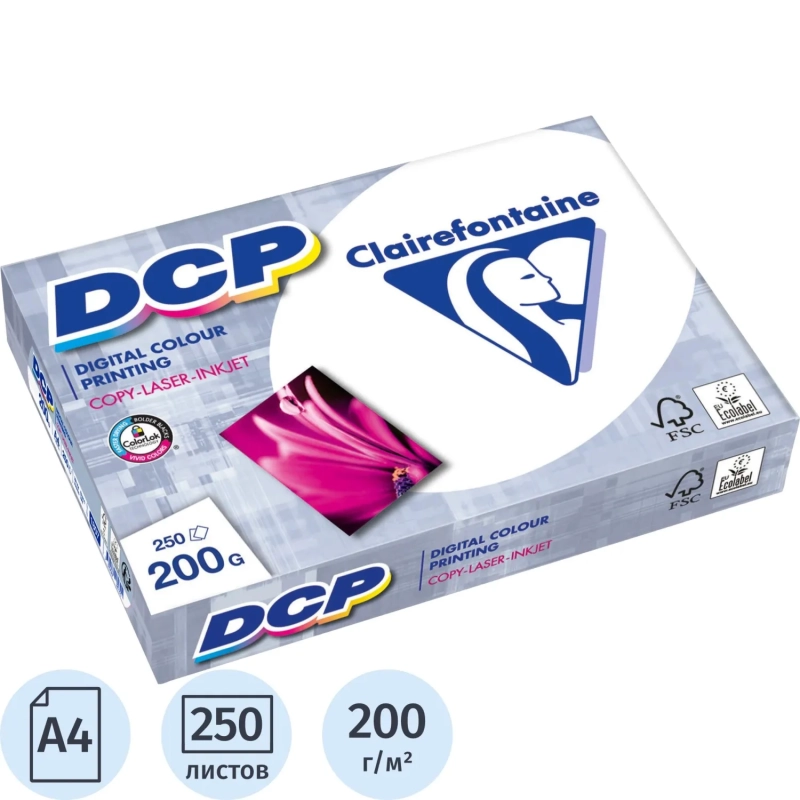 Бумага для цв.лазер.печ. DCP (А4, 200 г/кв.м, 250 л)