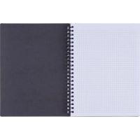 Бизнес-тетрадь, BS, А5, 120л., клетка, спираль. Believe, черный N4200