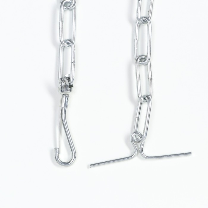 Цепь для привязи собак, сварные звенья, 1,8 м, калибр 45 мм, толщина проволки 4,2 мм Цепь для привязи собак, сварные звенья, 1,8 м, калибр 45 мм, толщина проволки 4,2 мм