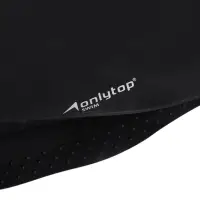 Шапочка для плавания взрослая ONLYTOP, для длинных волос, силиконовая, обхват 54-60 см, чёрная