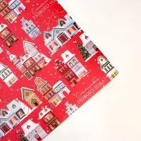 Бумага упаковочная крафтовая «Снежный город», 50 х 70 см