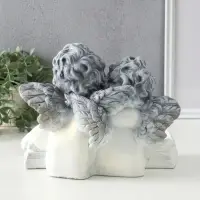 Фигура "Два ангела с книгой" 23х28х19 см, антик Фигура "Два ангела с книгой" 23х28х19 см, антик