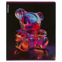Тетрадь 48 листов в клетку, ErichKrause Jelly Bear, 60 г/м&sup2;, обложка мелованный картон, блок офсет