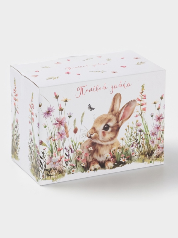 Масленка Доляна Масленка Доляна "Зайка" цвет белый 17х12х8,5 см