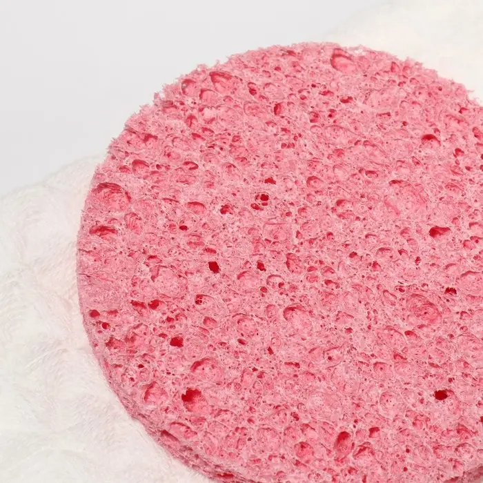 Спонж для умывания «Мягкость», d=7.5 см, МИКС