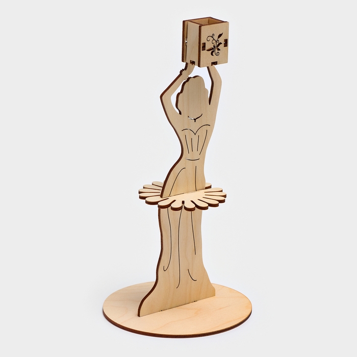 Салфетница деревянная «Вечерний наряд», с подставкой под зубочистки, 25×13×13 см Салфетница деревянная «Вечерний наряд», с подставкой под зубочистки, 25×13×13 см