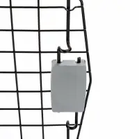 Переноска для животных с сеткой и миской пластиковая 44 х 31 х 27 см, чёрная Переноска для животных с сеткой и миской пластиковая 44 х 31 х 27 см, чёрная