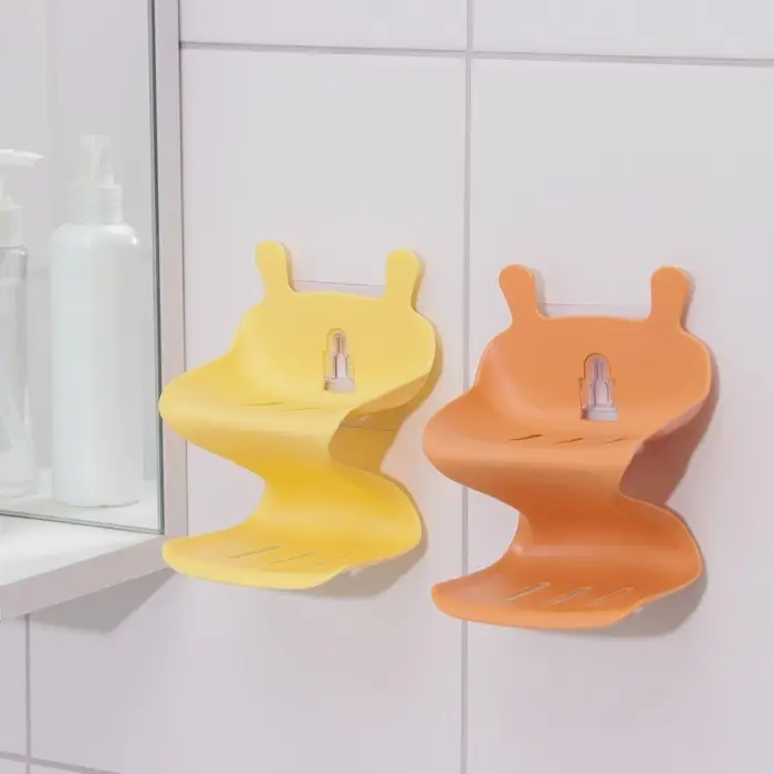 Держатель для ванных принадлежностей на липучке «Волна», 12×11×14 см, цвет МИКС Держатель для ванных принадлежностей на липучке «Волна», 12×11×14 см, цвет МИКС