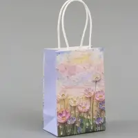 Пакет подарочный &laquo;Нежные цветы&raquo;,10&times;15&times;6 см