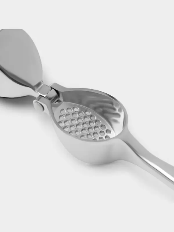 Пресс для чеснока Доляна Shapes, 17&times;4.7&times;3.2 см, рабочая часть 4&times;3 см, нержавеющая сталь, серебристый