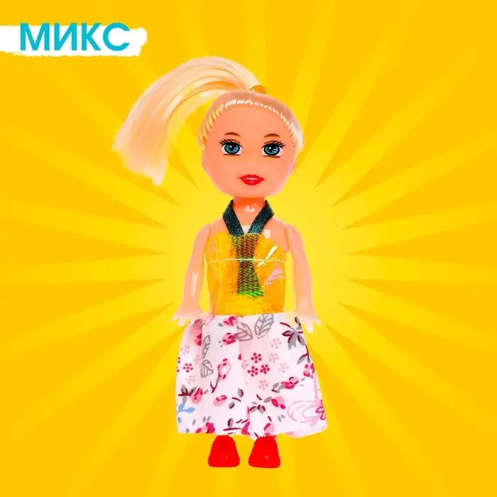 Кукла малышка «Рита» в платье, МИКС Кукла малышка «Рита» в платье, МИКС
