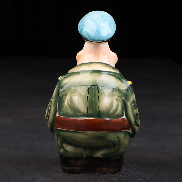 Набор фарфоровый: штоф «Дембель ВДВ», 0.5 л + 3 рюмки, гильза Набор фарфоровый: штоф «Дембель ВДВ», 0.5 л + 3 рюмки, гильза